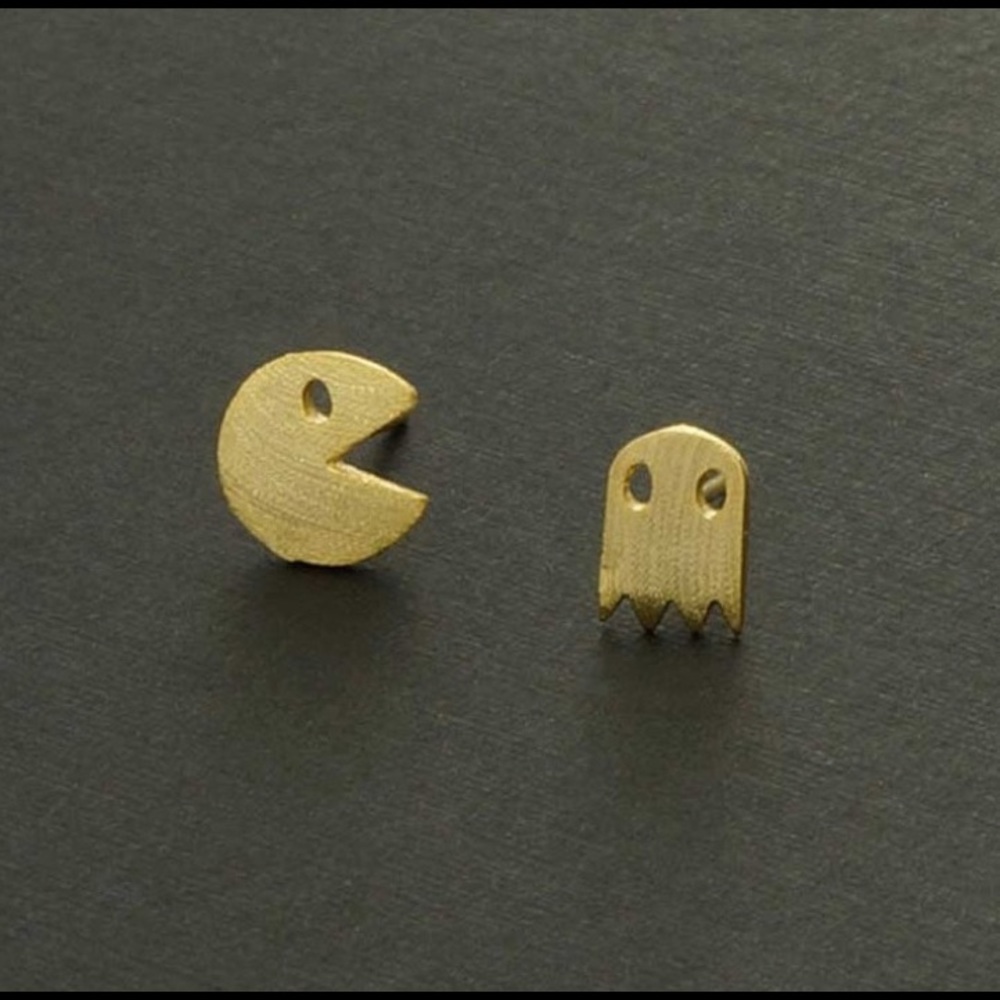 Pacman  and ghost earrings